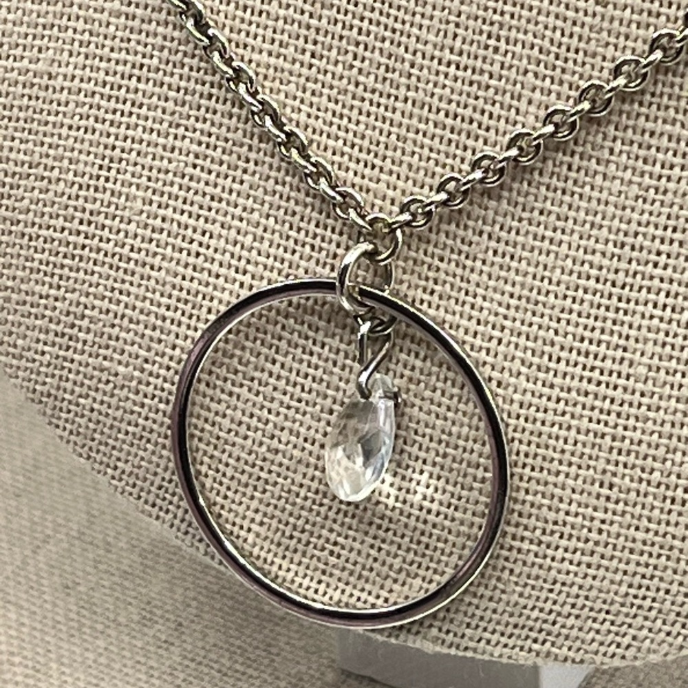 Purely Silver 999 Fine Silver Adjustable Necklace with Circle Pendant Charm